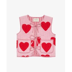 Sissel Edelbo Honey Mini Quilted Suzani Vest Red Heart 
